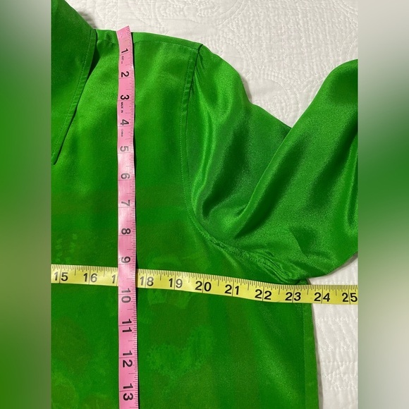 EUC L’Agence Gio Button Down Silk Shirt Size XL - Picture 10 of 16